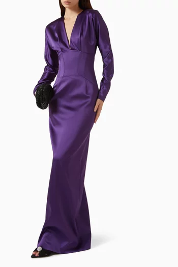 Esther Corset Gown in Satin