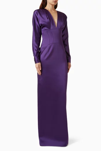 Esther Corset Gown in Satin