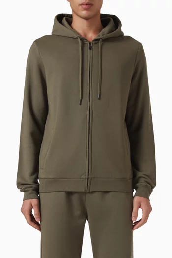 Quinn Zip Hoodie in Cotton-modal