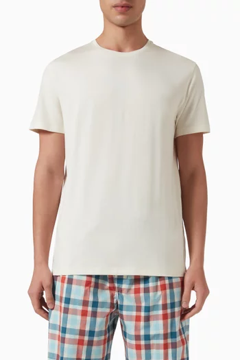 Round-neck T-shirt in Micro-modal