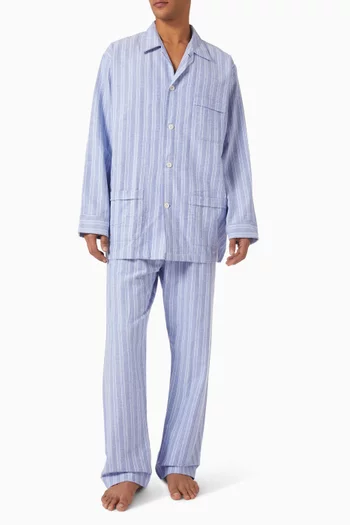 Arran 20 Classic Fit Pyjama Set in Brushed Cotton