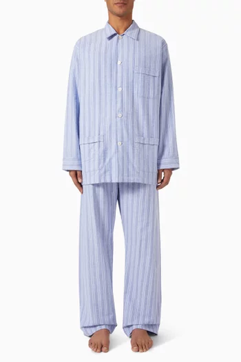Arran 20 Classic Fit Pyjama Set in Brushed Cotton
