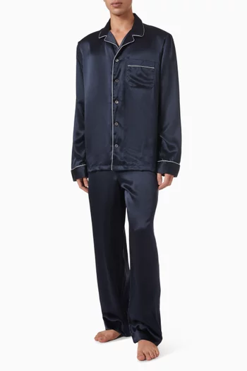Bailey Pyjama Set in Silk Satin