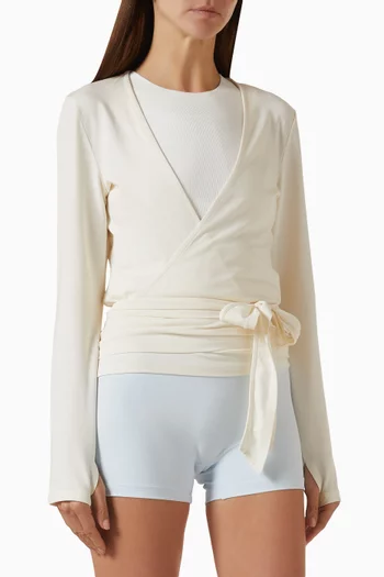 Soft Ballet Wrap Top in Lenzing™ Modal