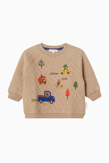 Quilted Sweatshirt
