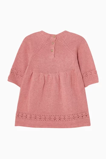 Embroidered Dress in Knit