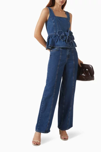 Yaselsie Wide-fit Jeans in Denim
