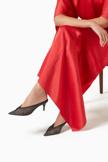 Pointed-toe 65 Mules in Double Mesh