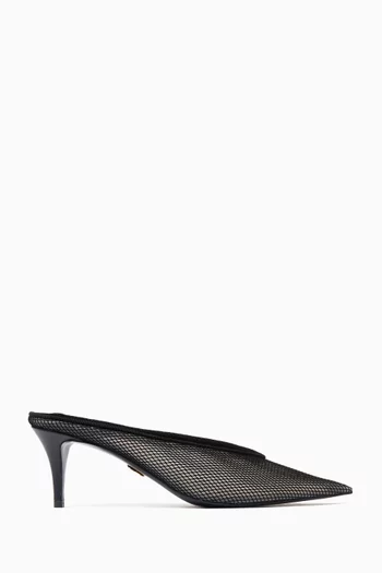 Pointed-toe 65 Mules in Double Mesh
