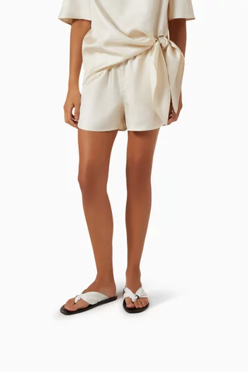 Agora Sandal Flats in Nappa Leather