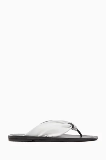 Agora Sandal Flats in Nappa Leather