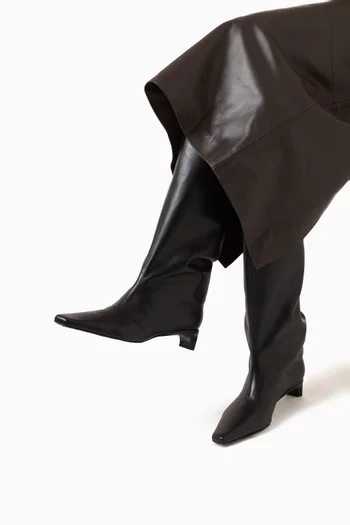 Haven 25 Knee Boots in Leather