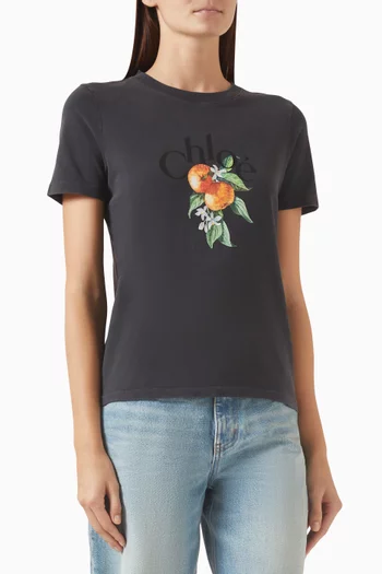 Baby-fit Logo T-shirt in Cotton Jersey