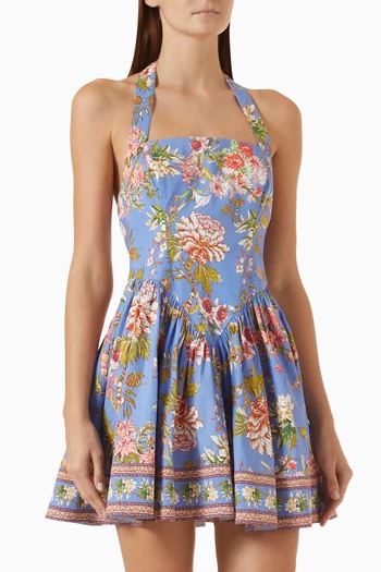 Hema Corset Mini Dress in Poplin