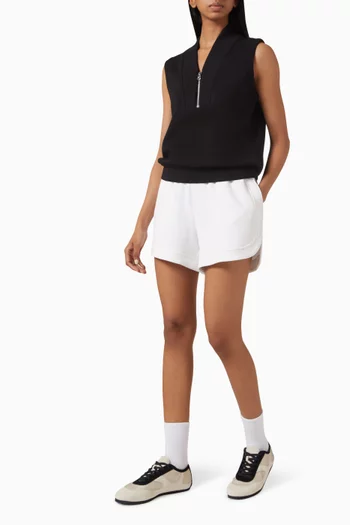 Beau Half-zip Top in Viscose Blend