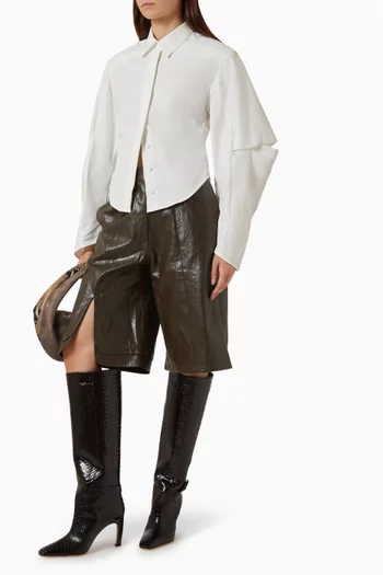 Kate Waisted Shirt in Cotton