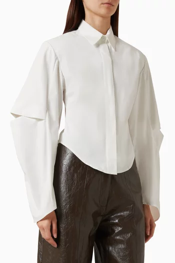 Kate Waisted Shirt in Cotton