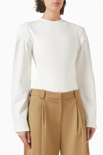 Long-sleeve Bodysuit in Cotton