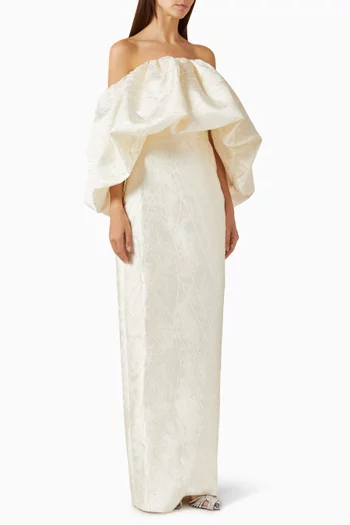 Najla Dress in Jacquard Brocade