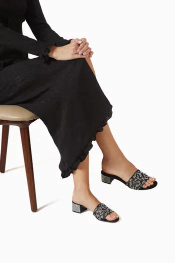 Allura 40 Crystal Slide Sandals