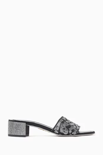 Allura 40 Crystal Slide Sandals