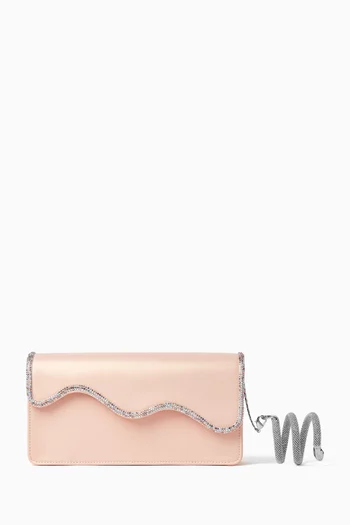 Onda Clutch in Satin