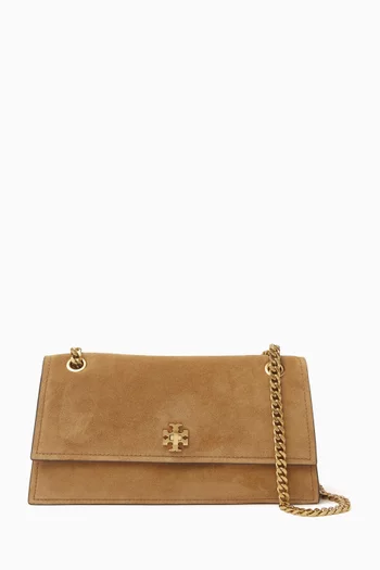 Kira Turnlock Shoulder Bag in Suede