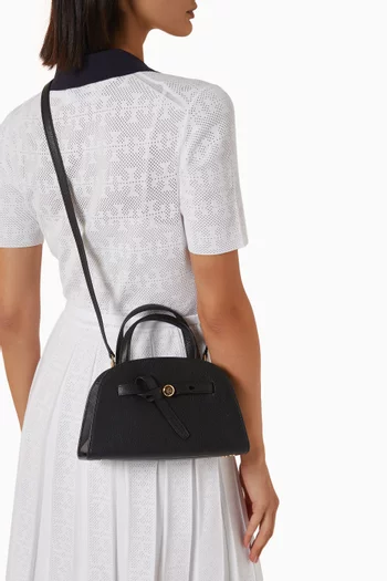 Small Romy Bauletto Bag in Leather