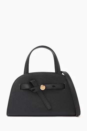 Small Romy Bauletto Bag in Leather