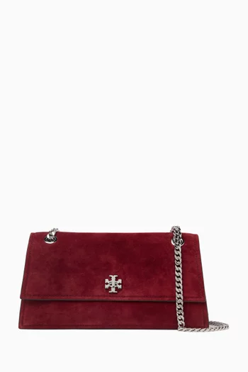 Kira Turnlock Shoulder Bag in Suede