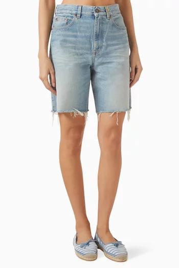 High-rise Shorts in Denim