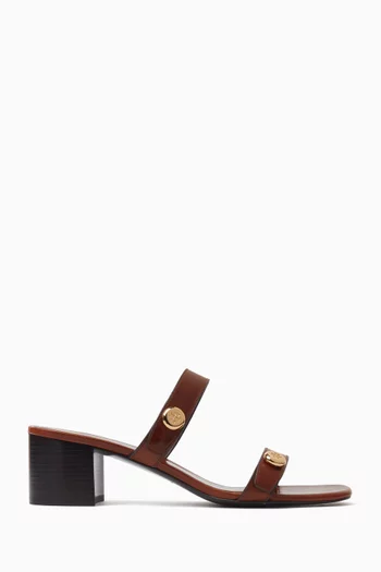 صندل رومي سيتي بكعب 55 مم جلد ناعم