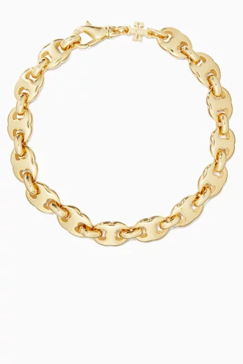 Gemini Link Delicate Bracelet in 18kt Gold-plated Brass