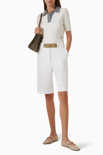 Belted Shorts in Cotton