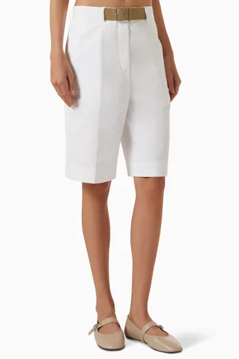Belted Shorts in Cotton