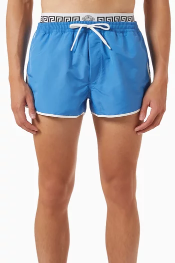 Double-waistband Swim Shorts