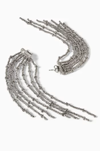 Frayed Earrings in Sterling Silver