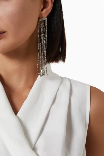 Frayed Earrings in Sterling Silver