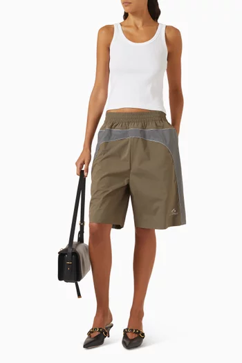 Techwear Tracksuit Shorts in Taffeta
