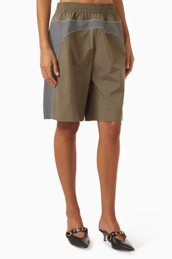 Techwear Tracksuit Shorts in Taffeta