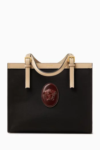Rivière Canvas Tote Bag in Canvas & Leather