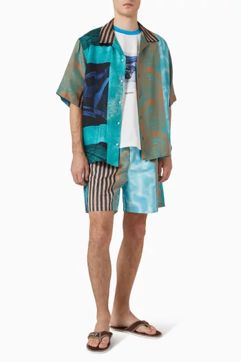 Floating By-print Swim Shorts