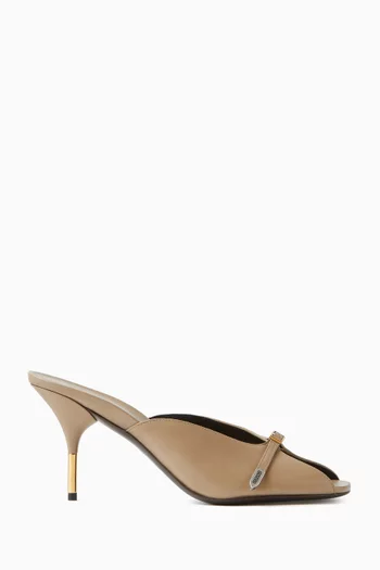 Nyx 80 Mules in Leather