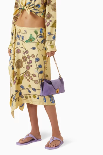 Vivian Clutch in Suede