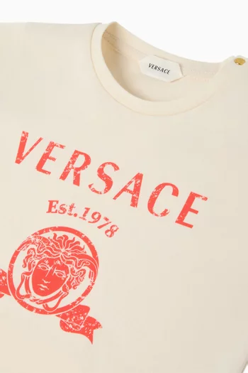 Printed T-shirt in Cotton Jersey