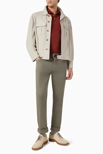 Garment-dyed Lightweight Pants in Denim