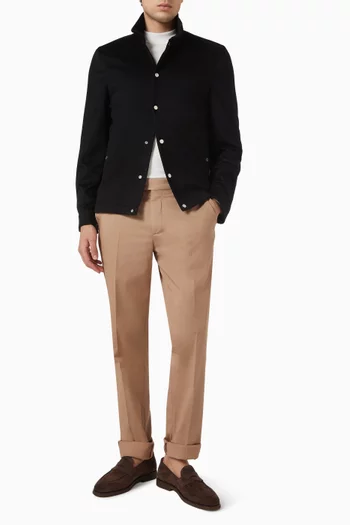 Lightweight Flannel Jacket in Cashmere