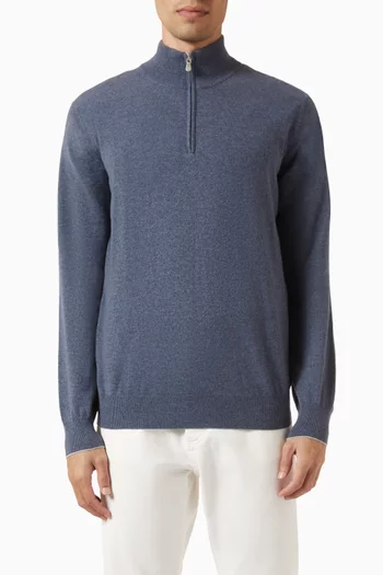 Half-zip Sweater in Cashmere