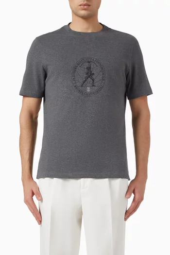 Printed T-shirt in Cotton