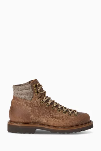 Mountain-style Boots in Grained Calfskin